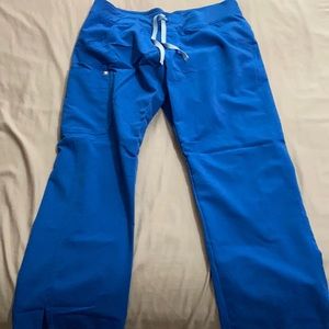 Figs Royal Blue Kade Scrub Pants Large Petite